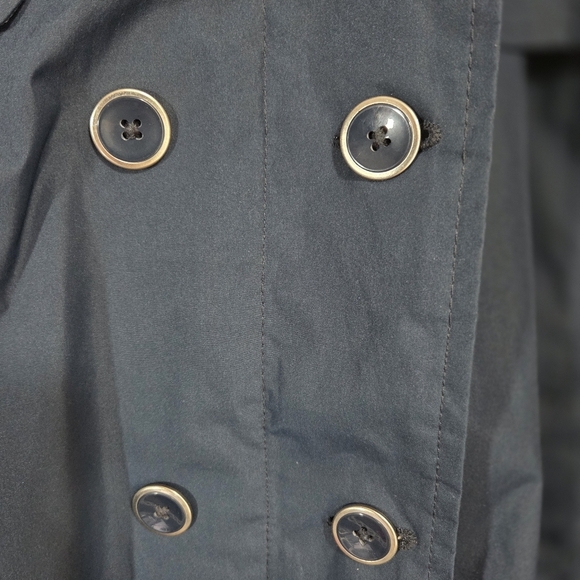 Suzy Shier Navy Trench Coat size XL - Picture 3 of 7